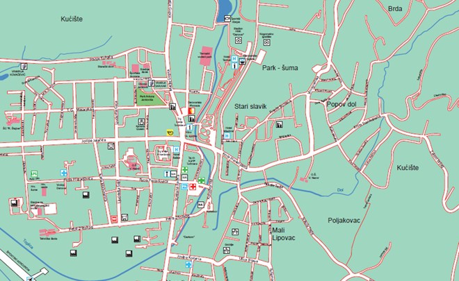 Plan grada Daruvara